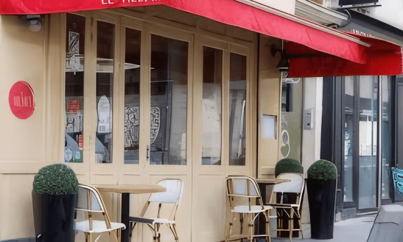 Façade du restaurant Le Villaret 13 rue Ternaux Paris 11